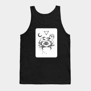 Cancer zodiac sign with an eye Tank Top